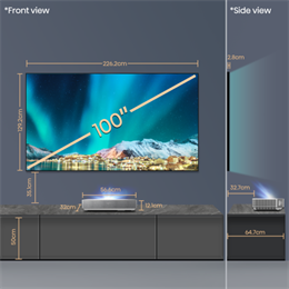 100" Hisense 100L5HD 4K UHD Smart Lézer TV