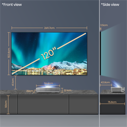 120" Hisense 120L5HA 4K Smart Lézer TV
