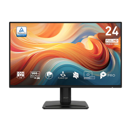23,8" MSI Business Pro MP242 E14A monitor (IPS, 1920x1080, 144Hz, DP+HDMI+VGA, fekete)