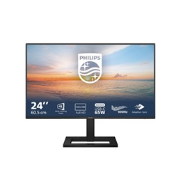 23,8" Philips 24E1N1300AE/00 monitor (IPS, 1920x1080, 100Hz, 250cd/m2, 4ms, HDMI+2xUSB+USB-C, hangszóró)