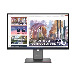 27" Lenovo ThinkVision P27qd-40 monitor (2560x1440, IPS, 24-120Hz, HDMI, DP, USB-C, RJ45, fekete)