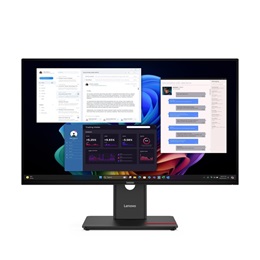 27" Lenovo ThinkVision T27UD-40 monitor (IPS, 3840x2160 UHD, 60Hz, DP+HDMI+USB-C, RJ45, USB hub, fekete)
