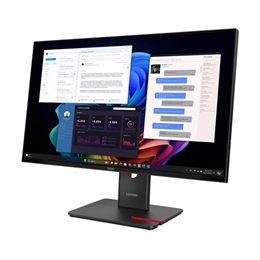 27" Lenovo ThinkVision T27UD-40 monitor (IPS, 3840x2160 UHD, 60Hz, DP+HDMI+USB-C, RJ45, USB hub, fekete)