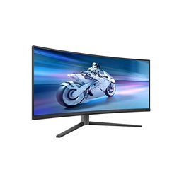34" Philips EVNIA Ívelt OLED 34M2C6500/00 monitor (3440x1440, 21:9, 0,03ms, 2xHDMI+DP+4xUSB, áll. mag., Ambiglow)