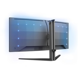 34" Philips EVNIA Ívelt OLED 34M2C6500/00 monitor (3440x1440, 21:9, 0,03ms, 2xHDMI+DP+4xUSB, áll. mag., Ambiglow)