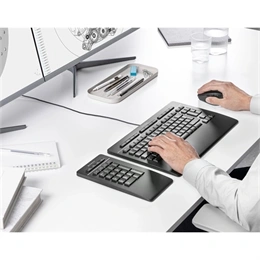 3Dconnexion Numpad Pro vezeték nélküli billentyűzet kiegészítő (Bluetooth, 2,4 GHz RF, USB Type-C, 350 mAh akkumulátor,