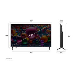 43" LG 43AU731C0LA 4K UHD Smart TV
