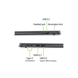 ACER Aspire A16-71M-77CC (16" WUXGA, Intel Core Ultra 7 155H, 16GB, 1TB SSD, UMA, DOS, acélszürke)