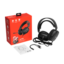 ADATA XPG Precog S mikrofonos fejhallgató (3,5 mm jack, sztereó, fekete)