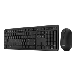 ASUS CW100 vezeték nélküli billentyűzet és egér készlet (HU, RF 2,4 GHz/USB, egér 800/1000/1600 DPI, fekete)