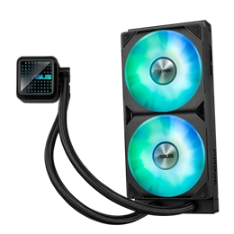 ASUS Prime LC 240 ARGB vízhűtés (240 mm, 2x120 mm, PWM, 2200 RPM, ARGB, fekete)
