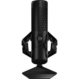 ASUS ROG Carnyx Gaming asztali mikrofon (25 mm kondenzátor, USB-A, kardioid, RGB, 192 kHz/24 bit, fekete)