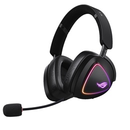 ASUS ROG Delta II vezeték nélküli fejhallgató (2.4GHz, USB-C, mikrofon, 50 mm, RGB, fekete)