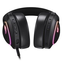 ASUS ROG Delta II vezeték nélküli fejhallgató (2.4GHz, USB-C, mikrofon, 50 mm, RGB, fekete)