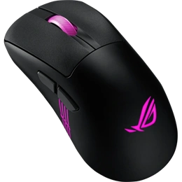 ASUS ROG Keris II Origin vezeték nélküli optikai egér (Bluetooth 5.1, RF 2,4 GHz, USB Type-C, fekete)