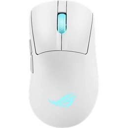 ASUS ROG Keris II Origin vezeték nélküli optikai egér (Bluetooth, RF 2,4 GHz, USB, fehér)