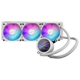 ASUS ROG RYUO III 360 vízhűtés (3x120 mm, ARGB, fehér, PWM, 2200 RPM, szivattyú max 2600 RPM)