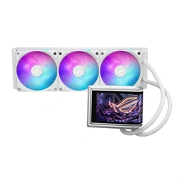 ASUS ROG RYUO IV 360 vízhűtés (ARGB, 3x 120 mm, PWM, max 2000 rpm, 30,7 dBA, fehér)