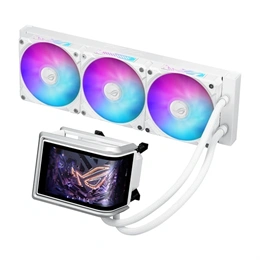 ASUS ROG RYUO IV 360 vízhűtés (ARGB, 3x 120 mm, PWM, max 2000 rpm, 30,7 dBA, fehér)