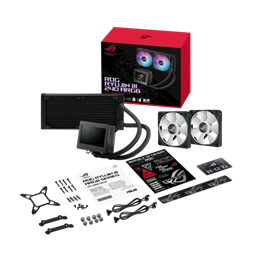 ASUS ROG Ryujin III 240 ARGB CPU hűtő (240 mm radiátor, 2x120 mm ventilátor, pumpa 800-3600 RPM, vent. 600-2200 RPM, 36,