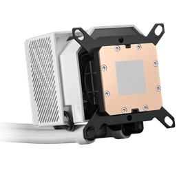 ASUS ROG Ryujin III 240 vízhűtés (240 mm, 2x120 mm ARGB ventilátor, PWM, 600-2200 RPM, 3,5" LCD, fehér)