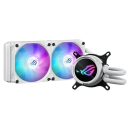ASUS ROG Strix LC III 240 vízhűtés (2x120 mm, PWM, 800-2200 RPM, 36 dBA, ARGB, fehér)
