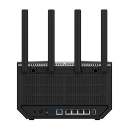 ASUS RT-BE92U router (wi-fi 7, 9700 mbps, tri-band, 4 külső antenna, 1x10Gbps WAN/LAN, 3x2.5Gbps LAN, mesh)