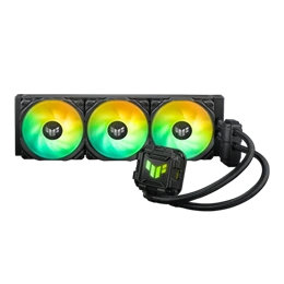 ASUS TUF Gaming LC II 360 ARGB CPU hűtő (3 x 120 mm, PWM, ARGB, 800-2000 RPM, 29 dB(A), fekete)
