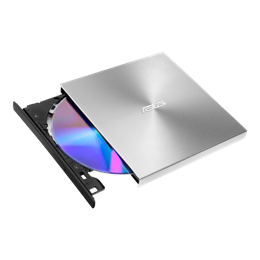 ASUS ZenDrive U9M DVD-író (USB-C, ezüst, dobozos, ultravékony, hordozható, 8-szoros)