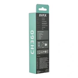 AVAX CH360 Speedy fali töltő (65W USB-C PD, 18W USB-A QC, GaN, USB-C+USB-A csatlakozó, fehér)