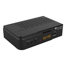 Alcor HDT-4400S DVB-T/T2 vevő (MPEG4/H.264, HD, USB, SCART, EPG, teletext, felvétel, timeshift, magyar menü, 5V antenna