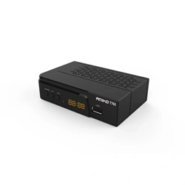 Amiko T765 földi vevő és médialejátszó (Full HD, DVB-T2/H.265 tuner, 32 MB flash, 512 MB RAM, HDMI, USB 2.0, SCART, feke