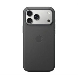 Apple iPhone Techwoven szilikon telefonvédő (szövet hátlap, MagSafe, prémium, fekete)
