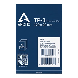 Arctic TP-3 hővezető lap (120 x 120 mm, 0,5 mm, 4 db)