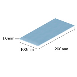 Arctic TP-3 hővezető lap (200x100 mm, 1 mm, kék, 2 db)