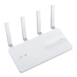 Asus EBR63 router (Wi-Fi 6, 574+2402 Mbps, 2,4/5 GHz dualband, 1x WAN, 4x LAN, USB3.2, USB2.0, 4 külső antenna, fehér)