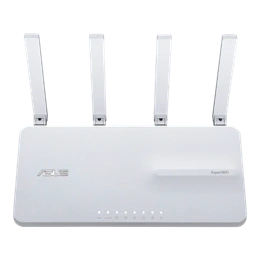 Asus EBR63 router (Wi-Fi 6, 574+2402 Mbps, 2,4/5 GHz dualband, 1x WAN, 4x LAN, USB3.2, USB2.0, 4 külső antenna, fehér)