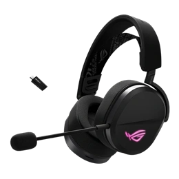 Asus ROG Pelta fejhallgató sztereo (tri-mode, USB-C, mikrofonrúd, multifunkciós gombok, 1,8 m kábel, háttérvilágítás, fe