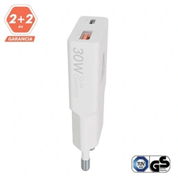 Avax CH641W Nano Slim fali töltő (30W, GaN, USB-C PD3.0, USB-A QC3.0, dupla töltés, fehér)