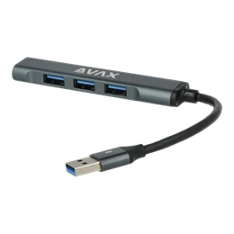 Avax HB600 CONNECT+ USB 3.0 hub (4xUSB 3.0, kompakt, fekete)