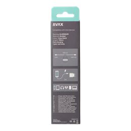 Avax USB-C - Lightning töltőkábel (C dugó / Lightning, 1,5 m, 27W, acélszürke)
