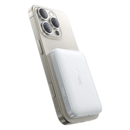 Baseus Enerfill FM11 ultra-mini vésztöltő (10000mAh, 22,5W, PD gyorstöltő, MagSafe, Type-C kábel, fehér)