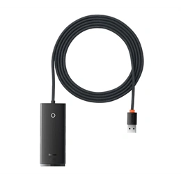 Baseus Lite USB hub 4in1 (4 USB 3.0 aljzat, USB kábel 200 cm, fekete)