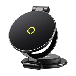 Baseus MagPro II Magnetic autós tartó (műszerfalra, mágneses, 3M ragasztó, 360°, MagSafe kompatibilis, fémházas, fekete)