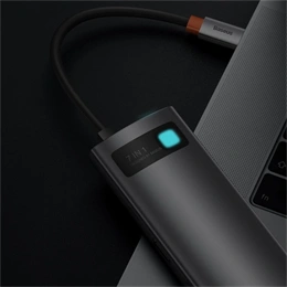 Baseus Metal Gleam Type-C hub 7in1 (1×HDMI 4K@60Hz, 3xUSB-A 3.0 (5 Gbps), 1xUSB-C PD 100W, SD, microSD, 17 cm kábel, szü