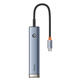Baseus UltraJoy Hub Air type-c hub 5in1 (type-c dugó, 1×HDMI 4K@60Hz, 2×USB-A 3.0 5Gbps, 1×USB-C PD 100W, RJ45 1Gbps, 22