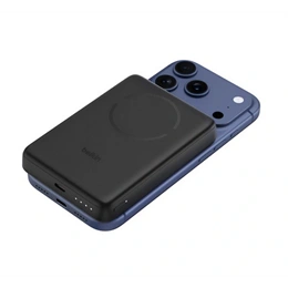 Belkin boostcharge slim vésztöltő (10000mAh, 30W, wireless, type-c aljzat, mágneses, qi2, LED jelzés, fekete)