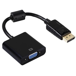 Blackbird DisplayPort-VGA átalakító kábel (DisplayPort dugó / VGA aljzat, DP 1.2, fekete)