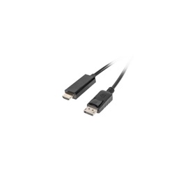Blackbird DisplayPort–HDMI átalakító kábel (DisplayPort dugó / HDMI-A dugó, passzív, 2 m, fekete)