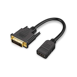 Blackbird átalakító kábel (HDMI-A aljzat / DVI 24+1 dugó, 20 cm, fekete)